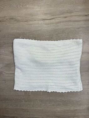 Abercrombie & Fitch White Crochet Tube Top